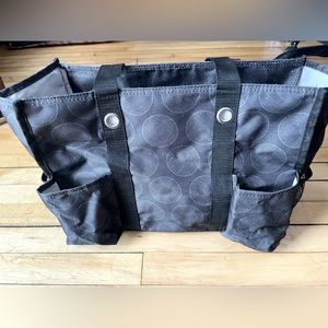 Thirty-one Organizing Utility Tote in Black swirl print